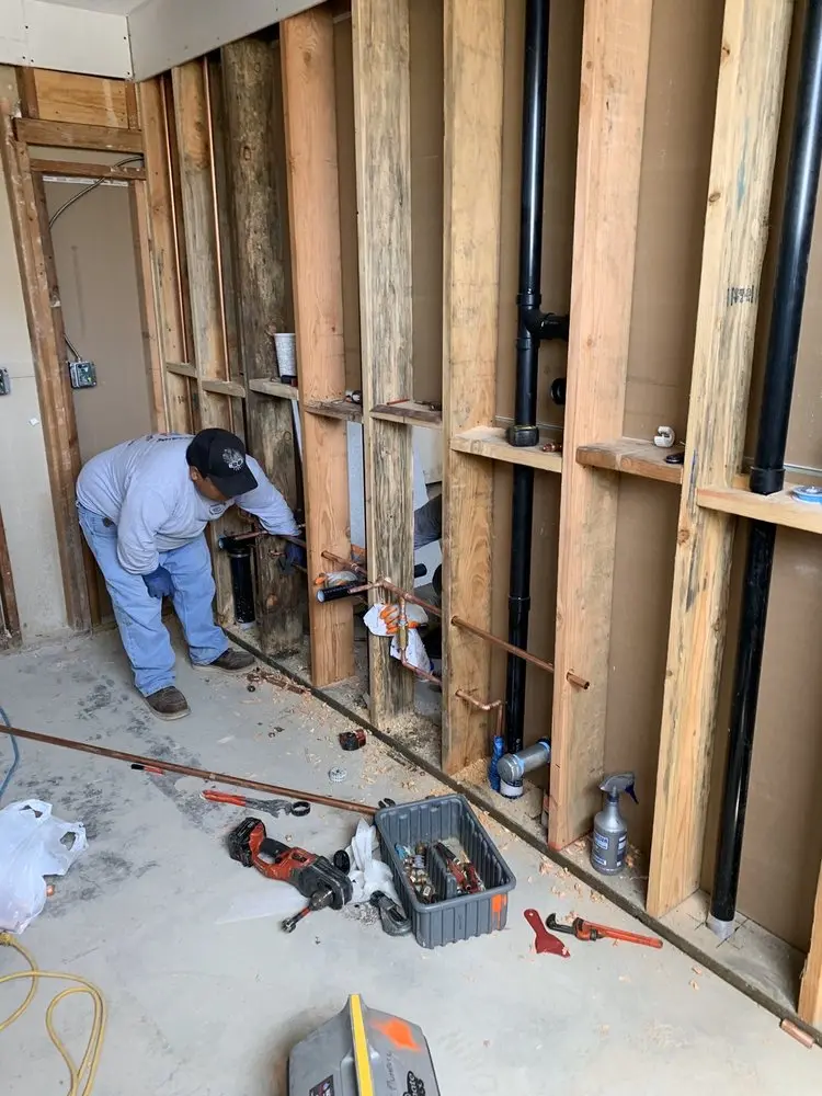 Commercial rough-in plumbing for Gas Line Repair in Westerly